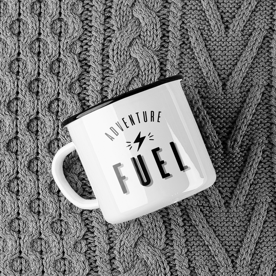 Enamel mug Adventure Fuel