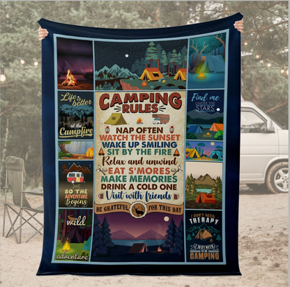 Camping Rules Blanket ™️