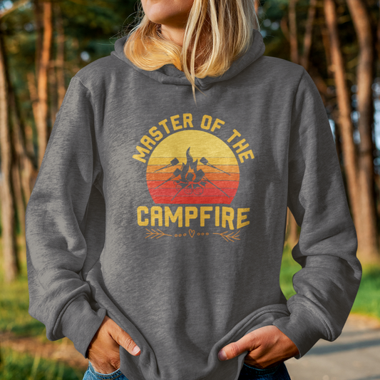 Woman in Master Of The Campfire Hoodie